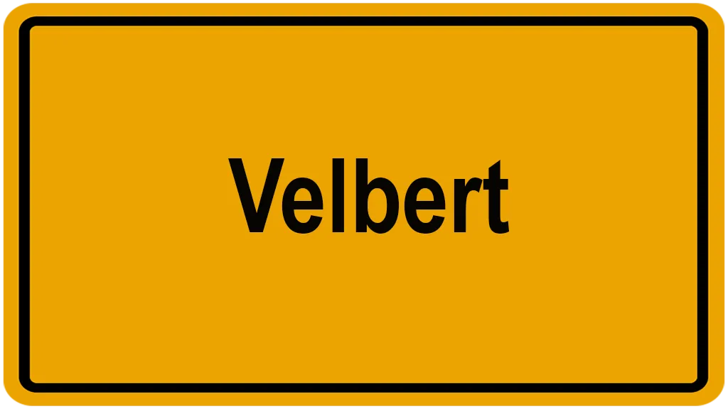 Ortsschild Velbert